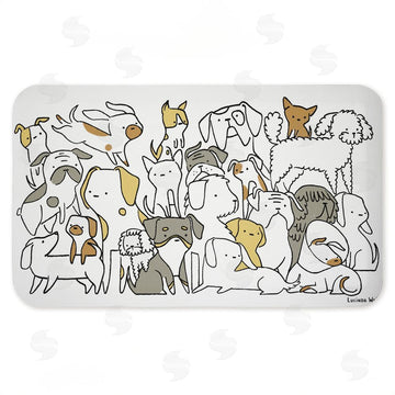 Lucinda Wei | Eclectic Dog Breeds Anti-Fatigue Mat
