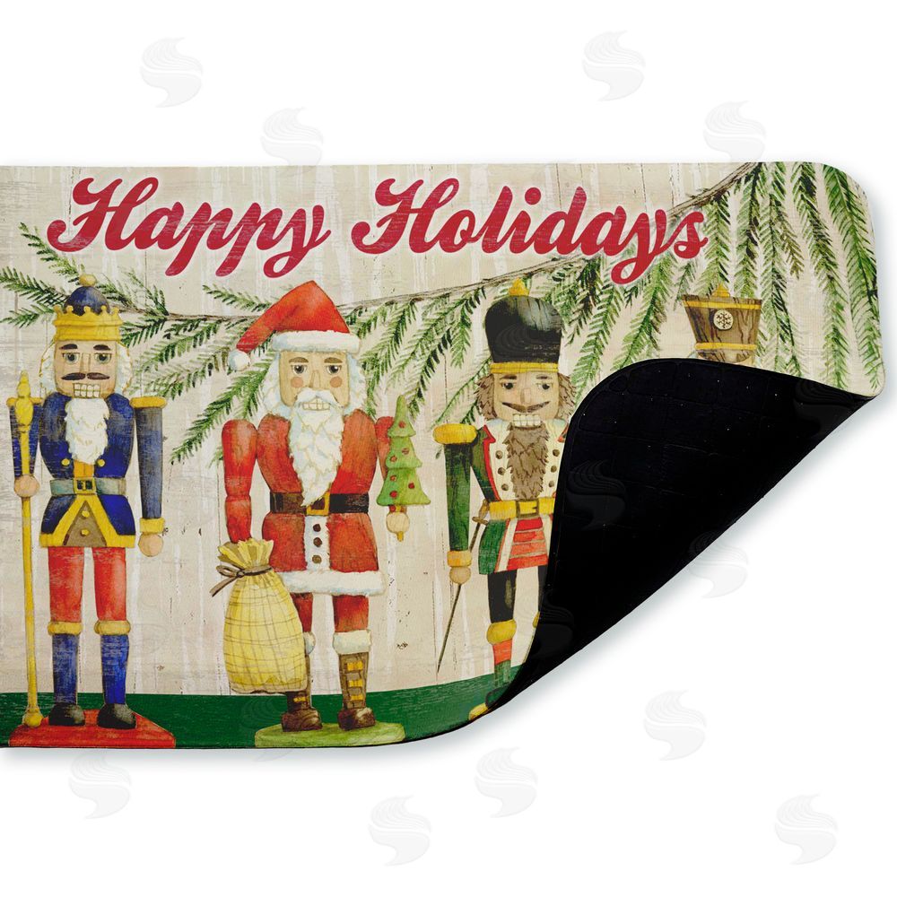 Paul Brent | Classic Nutcrackers Happy Holidays Anti-Fatigue Mat