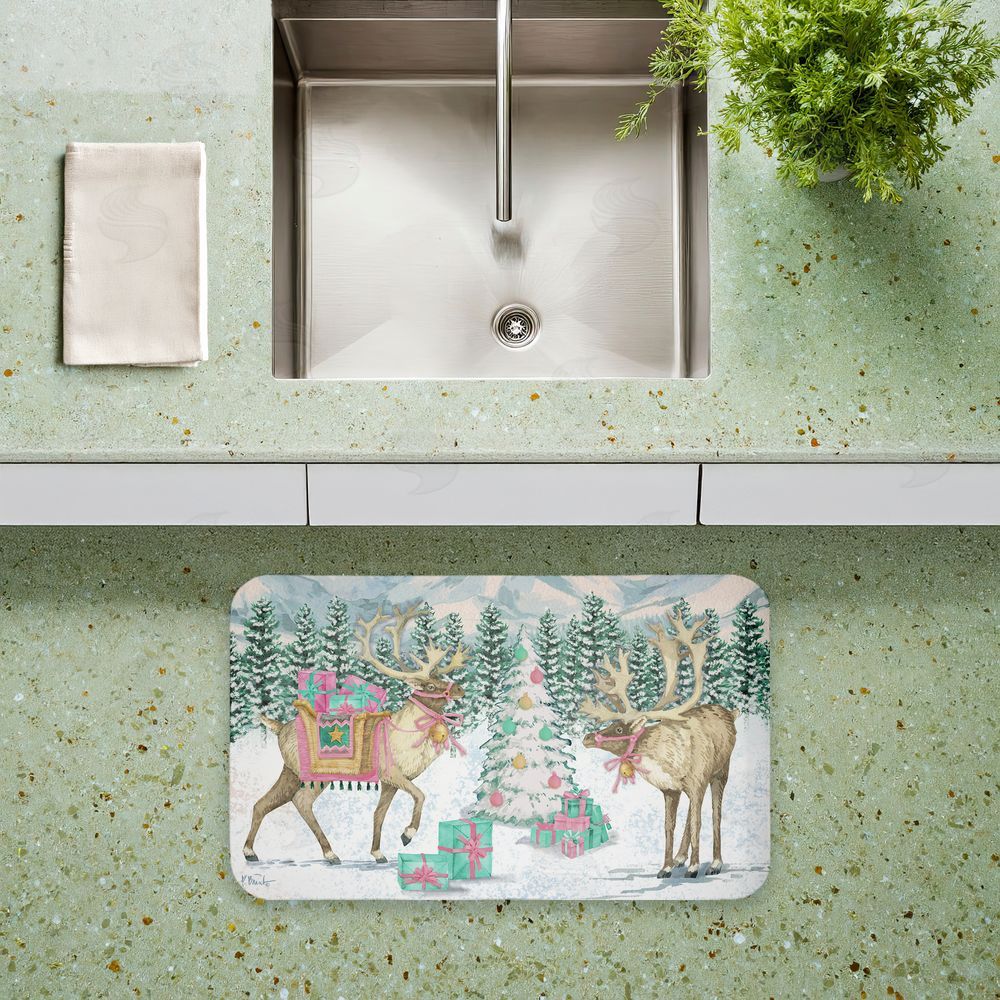 Paul Brent | Whimsy Holiday Reindeer Anti-Fatigue Mat