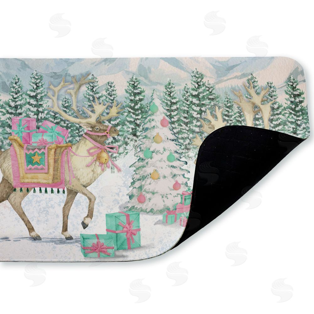 Paul Brent | Whimsy Holiday Reindeer Anti-Fatigue Mat