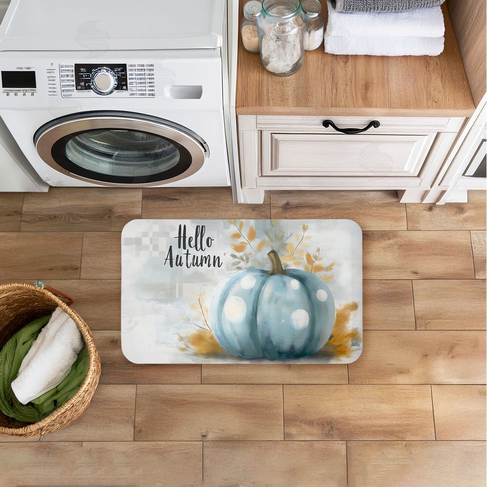 Creative Studio | Hello Autumn Blue Pumpkin Anti-Fatigue Mat