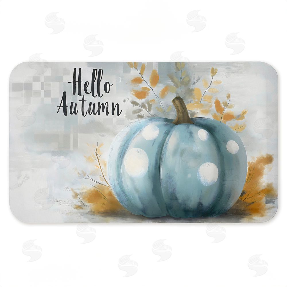 Creative Studio | Hello Autumn Blue Pumpkin Anti-Fatigue Mat