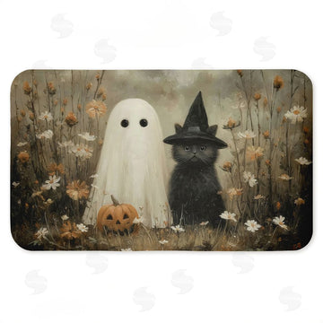 Arlington Prints | Ghost & Black Kitten Anti-Fatigue Mat