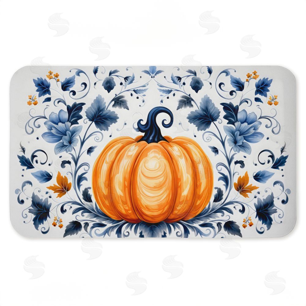 Creative Studio | Pumpkin with Symmetrical Florals Anti-Fatigue Mat