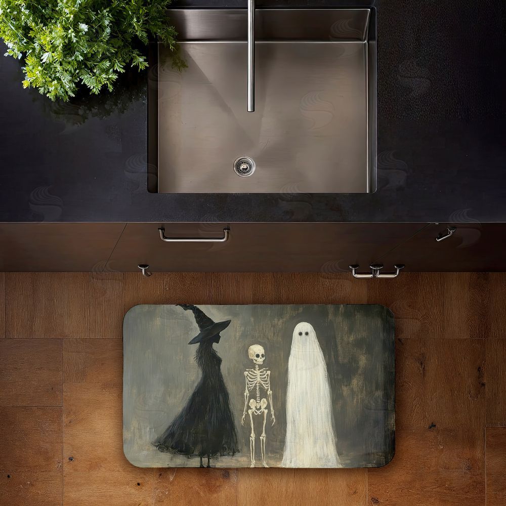 Petal Prints Design | Halloween Terror Trio Anti-Fatigue Mat