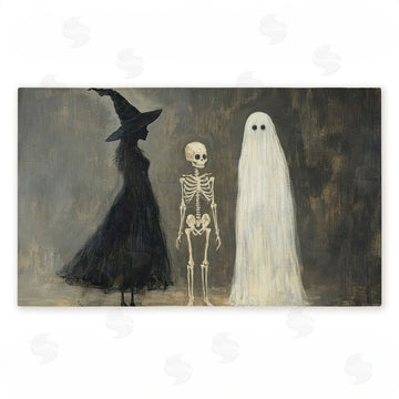Petal Prints Design | Halloween Terror Trio Non-Woven Door Mat