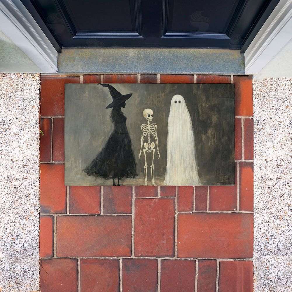 Petal Prints Design | Halloween Terror Trio Non-Woven Door Mat