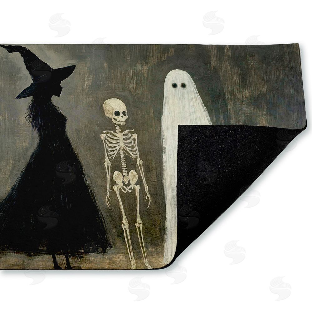 Petal Prints Design | Halloween Terror Trio Non-Woven Door Mat