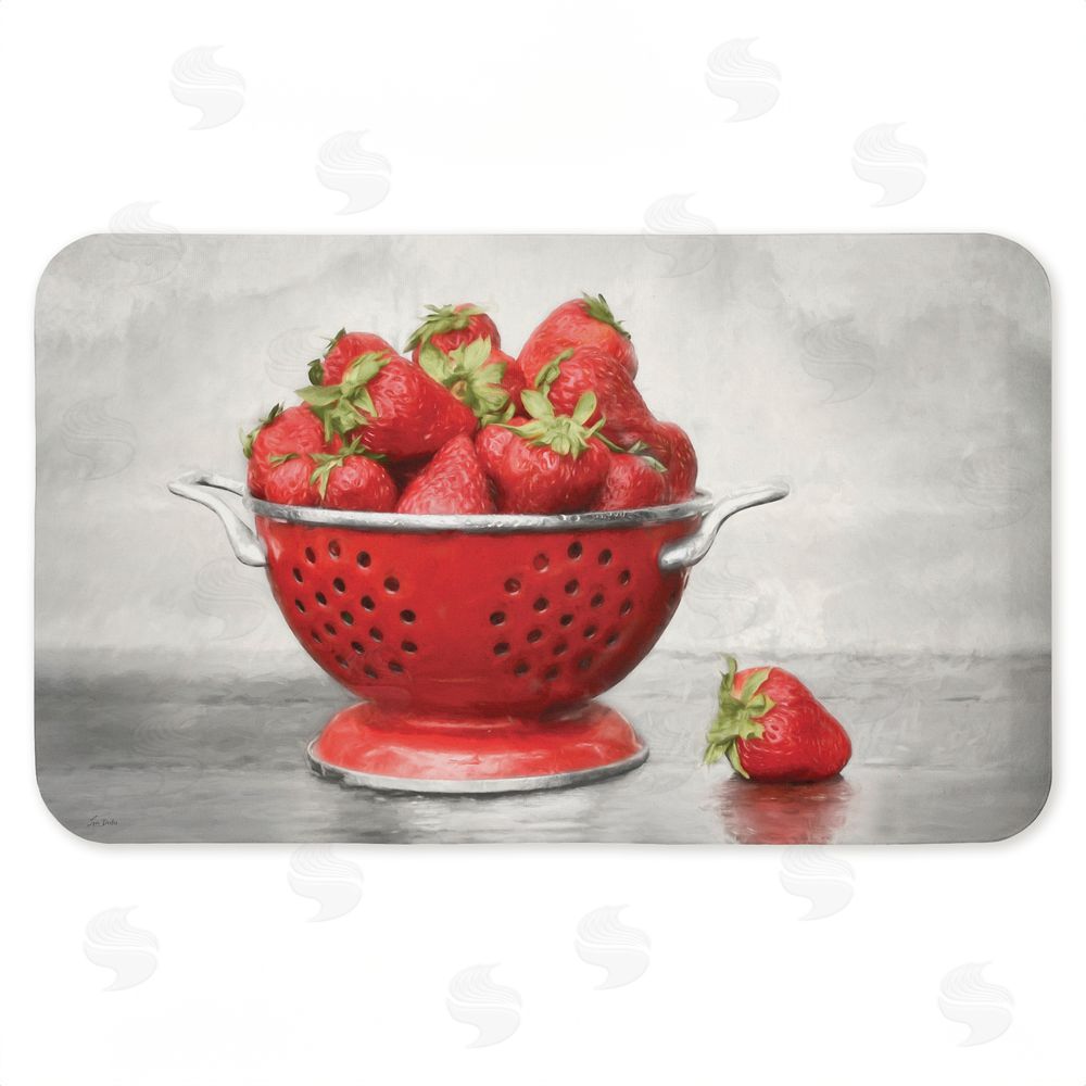 Lori Deiter | Colander of Fresh Strawberries Anti-Fatigue Mat