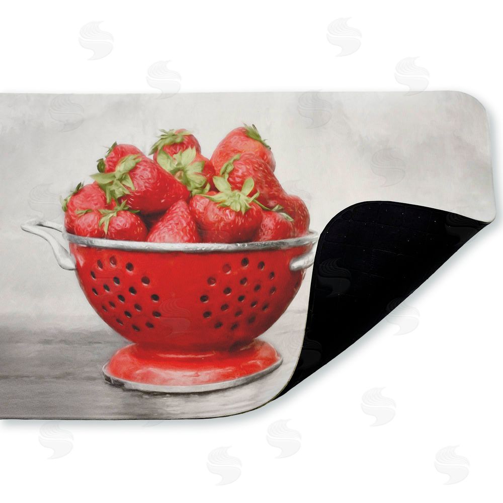 Lori Deiter | Colander of Fresh Strawberries Anti-Fatigue Mat