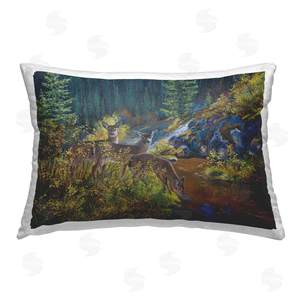 Andrew Kiss | Deer Drinking from River