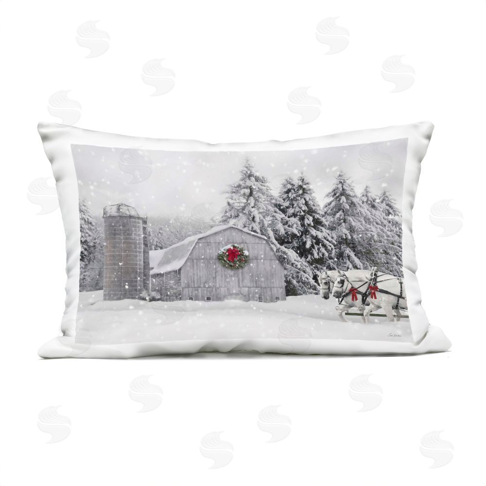Lori Deiter | Snowy Barn & Horses