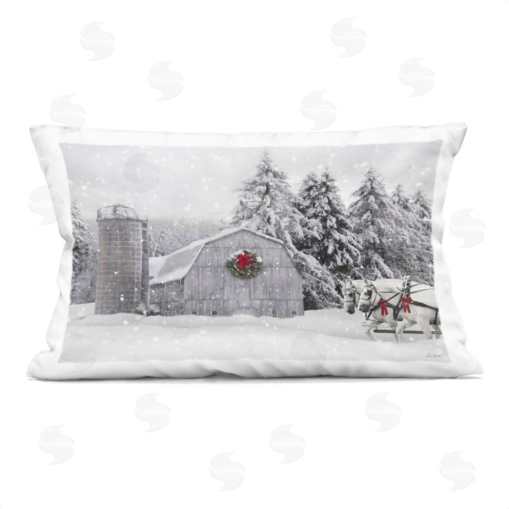 Lori Deiter | Snowy Barn & Horses