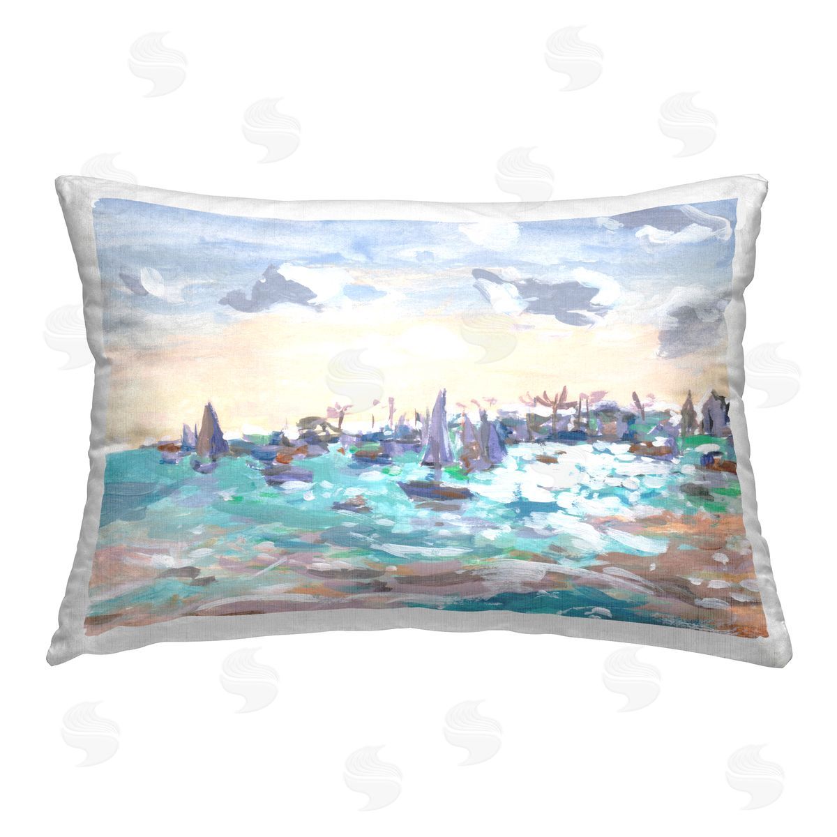 Melissa Wang | Sailboats in Rushing Waves