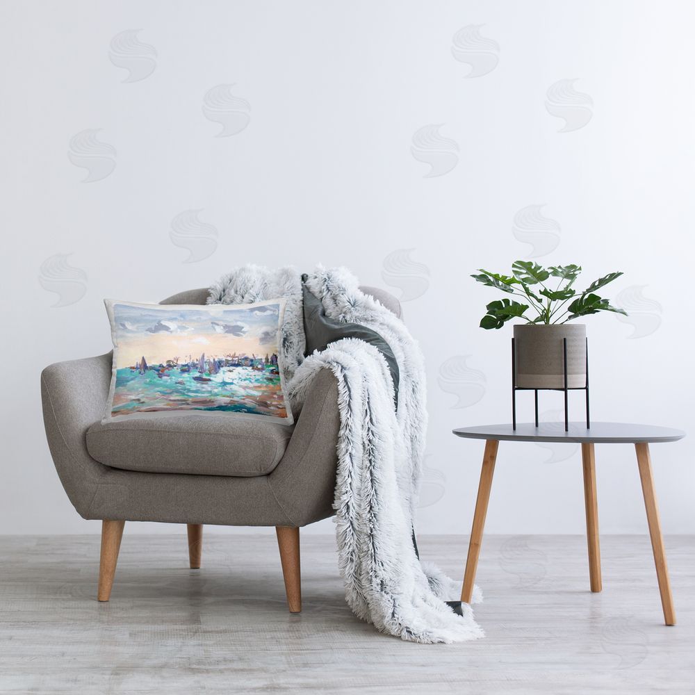 Melissa Wang | Sailboats in Rushing Waves