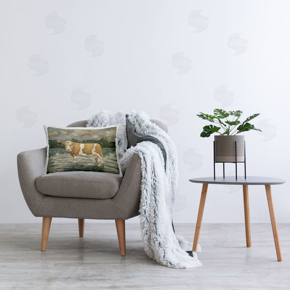 Sara G. Designs | Cattle Wading in Shore