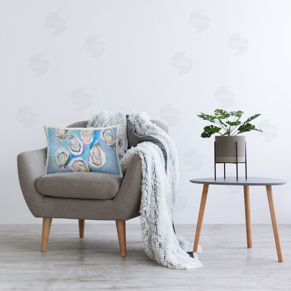 Arlington Prints | Pastel Oysters on Blue