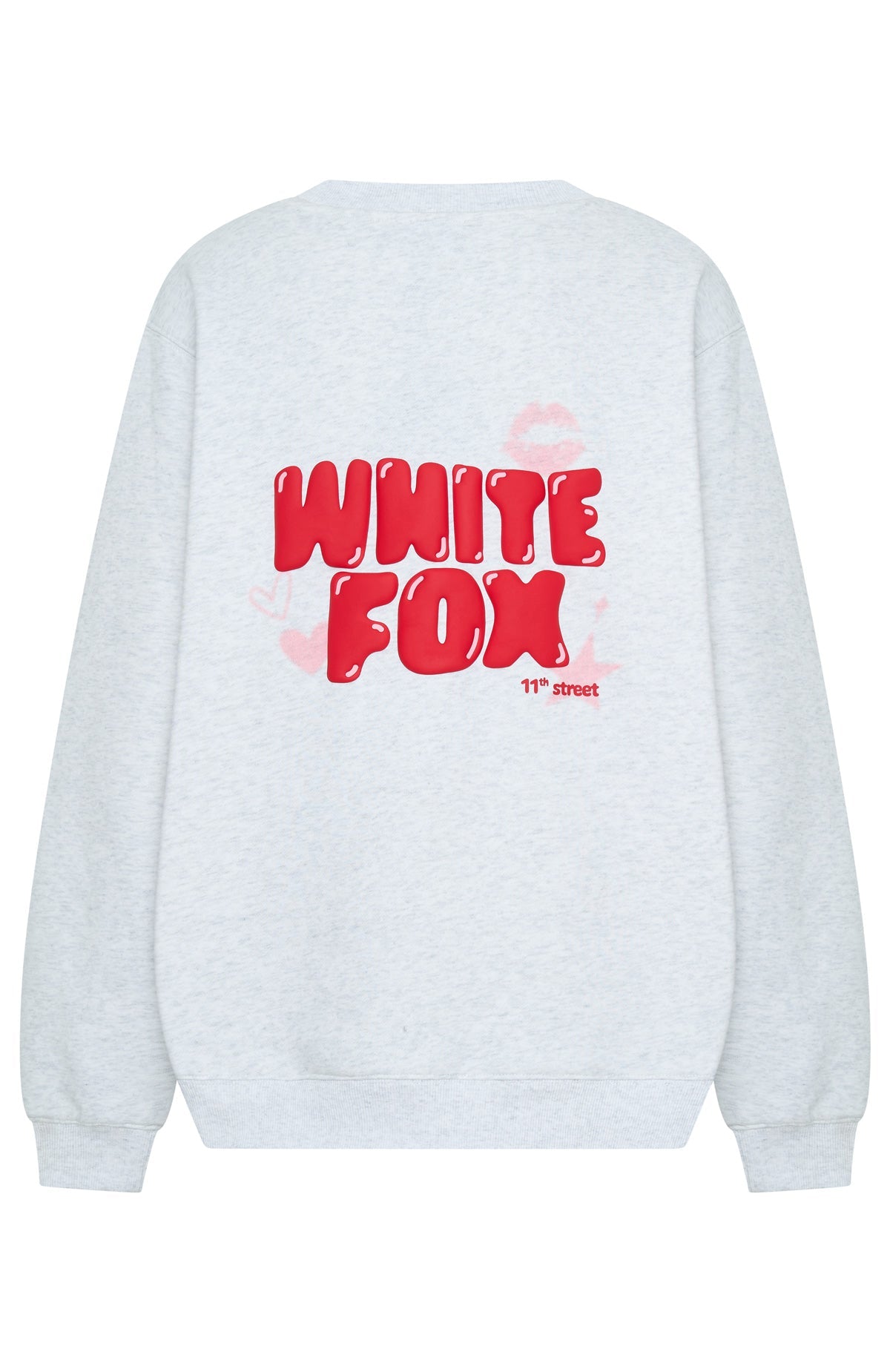 11th Street Sweet Kisses Oversized Sweater Cherry Glaze