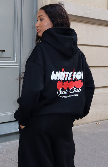 Club 14 Cassie Boxy Hoodie Black